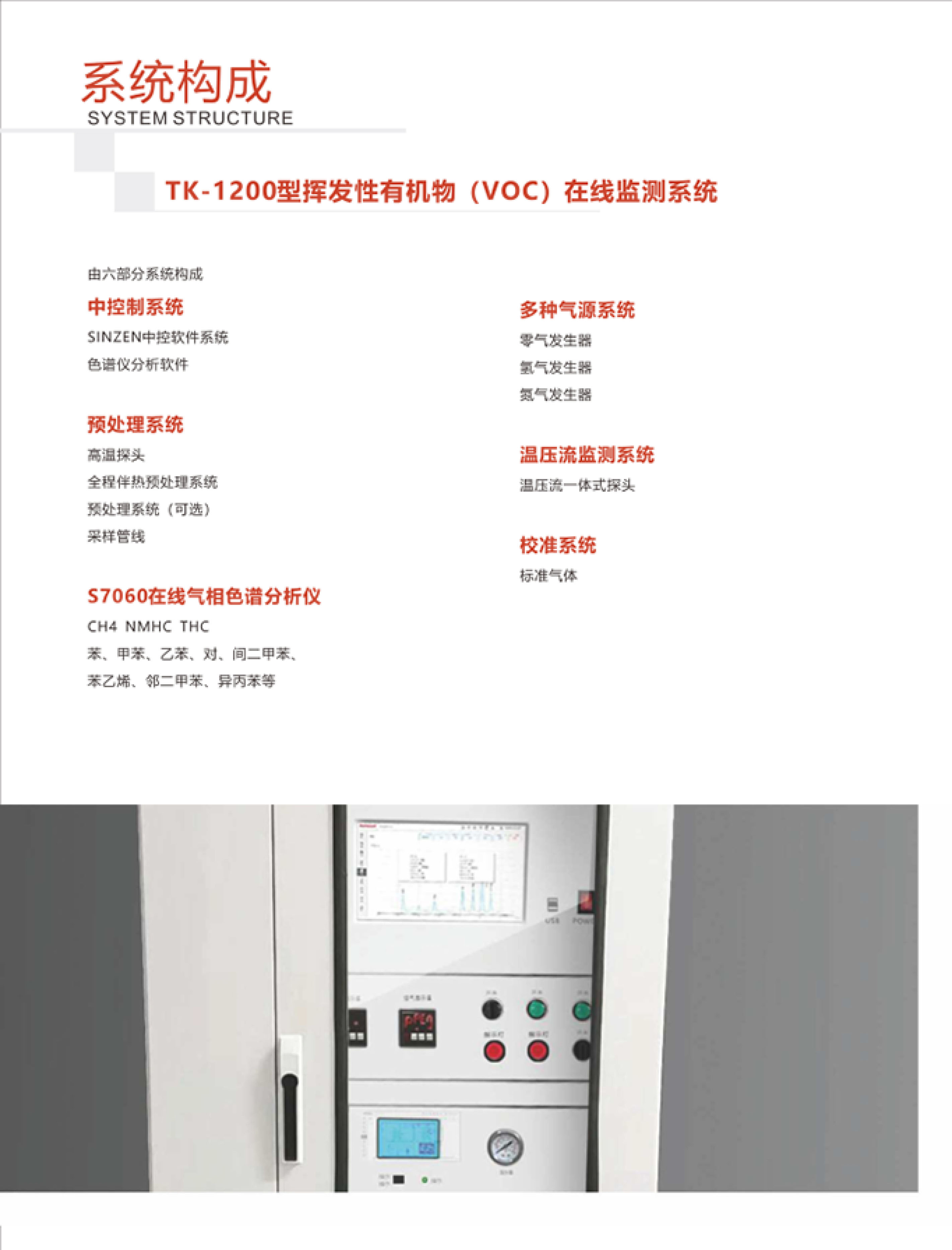 SINZEN挥发性有机物（VOCs）在线监测系统产品手册